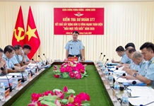 Quân chủng Phòng không - Không quân kiểm tra xây dựng đơn vị vững mạnh toàn diện “mẫu mực, tiêu biểu” tại Sư đoàn 377